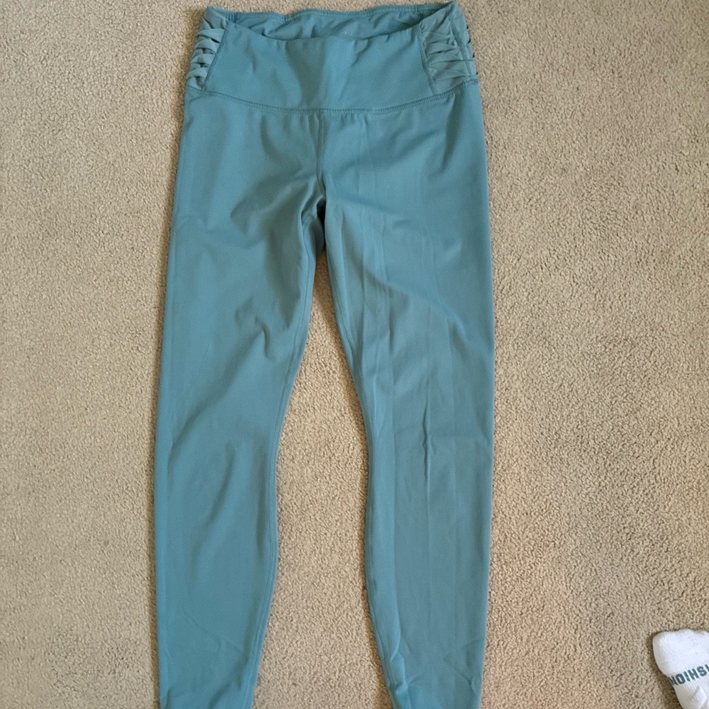 High-Waist Butterfeel Leggings in Dusty Teal color